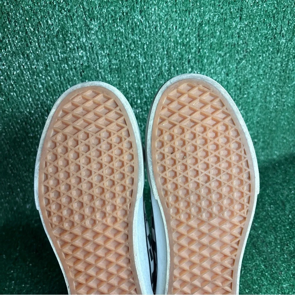 Vans Old Skool Checkerboard Womens Size 8 Black White Platform Shoes Sneakers - Picture 9 of 12
